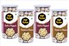 Popfusion Gourmet Roasted and Flavoured Makhana- Himalyan Salt & Pepper Makhana(70gm*2) and Creamy Onion(70gm*2) - Gluten free and Low Fat Snacks with Airtight Glass Jar - Pack of 4 (280gm) view 1