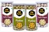Popfusion Gourmet Roasted and Flavoured Makhana- Himalyan Salt & Pepper Makhana(70gm*2) and Pudina(70gm*2) - Gluten free and Low Fat Snacks with Airtight Glass Jar - Pack of 4 (280gm) view 1