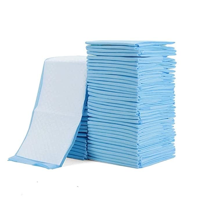 DNOTRO Disposable Underpad Sheet (Pack of 60 Pcs, Blue, Size: 60x90 cms) with Super Absorbent Polymer for Bedwetting Protection