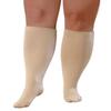 BODALA Plus Size Compression Socks for Women&Men, 20-30 mmHg Up to 7X-Large Extra Wide Calf Knee High for Support Circulation, Beige, 6X-Large view 1