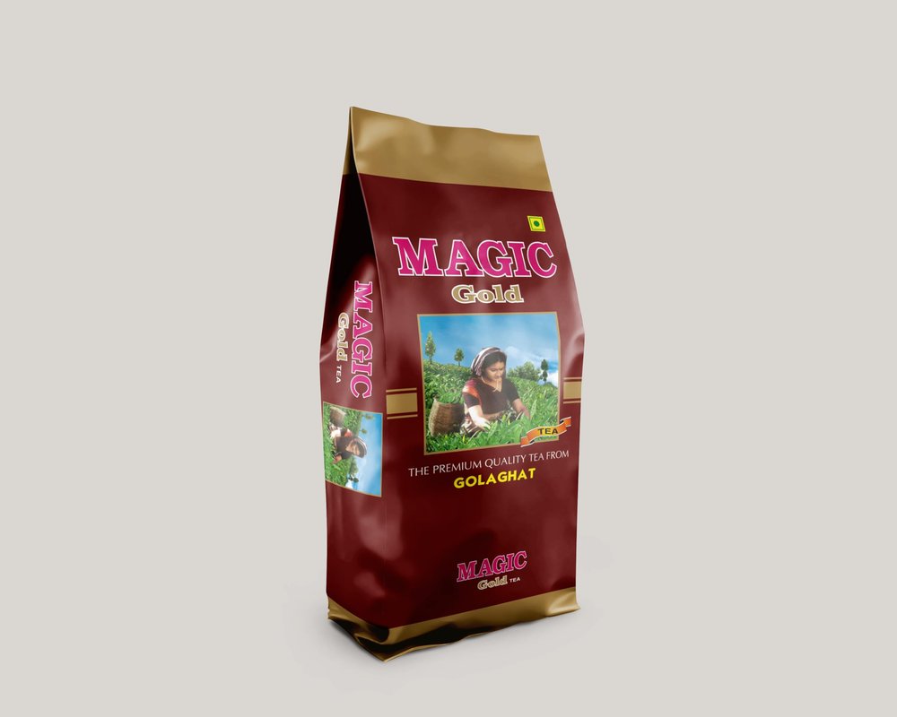Golden Eagle Magic Gold Tea | Rich Blend of Fresh Assam Tea Leaves with Bold Aroma and Full-Bodied Taste | Natural Chai Patti for Morning and Evening Refreshment | Perfect for Daily Use - 500g