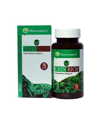 Dhanwantari GrinRich Antioxidant Support 75 Capsules