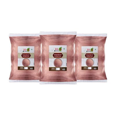 90's MILL Kala Loon Powder Black Salt Powder/Kala Namak An Essential and Flavorful Salt for Your Cooking Needs/Sulemani Kala Namak Powder Rich in Minerals, Vitamins | Sanchal Loon-400GM*3Pack