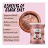 90's MILL Black Salt/Kala Namak Powder with 84 Trace Minerals | Pure Himalayan Black Rock Salt Cooking Salt for A Healthy Life | Kiln Fired Pinkish Grey Black Salt Powder Kala Namak-400GM*3Pack view 2