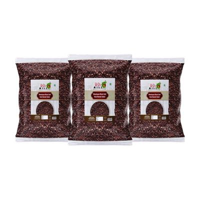 90's MILL Sabut Suddh Kala Namak Exotic Mineral Rich Black Salt Fresh Himalayan Black Salt Impurity Free | Grinder Perfect for Chaats Chutneys Salads Fruits Pickling Grilled Chicken-1900GM*3Pack