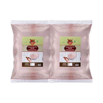 Changezi's Salt Natural Saindhava Lavana Crystal Rock Salt Powder | Rock Salt | Premium Sendha Namak | with Natural Trace Minerals | Fast Navratri Upwaas Vrat Ekadashi Salt-850GM*2Pack