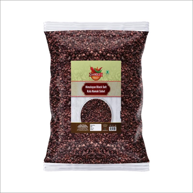 Changezi's Feng Shui Arabian Black Sea Salt Crystals,Unrefined|Non-iodised|Impurity Free|Optically Sorted|Natural Black Salt|Use for Pickling, Scrubs, Herbal infusions-1900GM*1Pack
