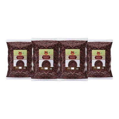 Changezi's Sabut Suddh Kala Namak Exotic Mineral Rich Black Salt Fresh Himalayan Black Salt Impurity Free | Grinder Perfect for Chaats Chutneys Salads Fruits Pickling Grilled Chicken-400GM*4Pack