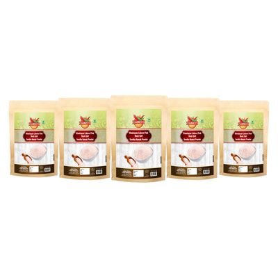 Changezi's Ancient Premium Himalyan Pink Rock Salt Powder Sendha Namak Powder | Lahori Pahadi Namak Powder | Organic Himalayan Pink Rock Salt | Organic Rock Salt-400GM*5Pack