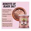 Changezi's Light pink Natural Black Salt Powder | Raita, Chaats and Salads Sprinkler Kala Namak | Sanchal Kiln Fired Black Salt Powder Kala Namak Non IodizedHealthy Cooking-850GM*3Pack view 2