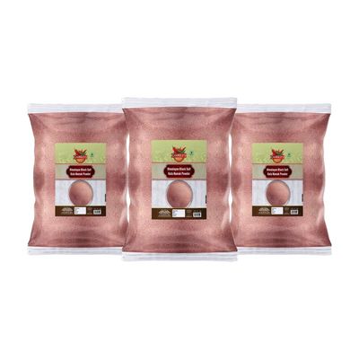 Changezi's Handgrounded Natural Organic Black Salt/Kala Namak Powder | Handground Kala Namak Kala Loon Powder | Sulphur-Rich Kala Namak Sanchal Powder | bit loona bit lobon kala loon-400GM*3Pack