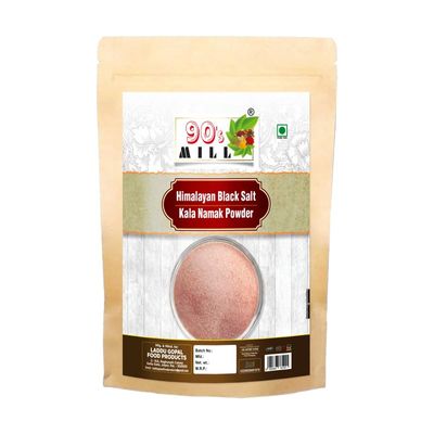 90's MILL Fresh Himalayan Black Salt Powder | Black Rock Salt Powder [All Natural, Sulphur-Rich, Kala Namak] An Essential and Flavorful Salt for Your Cooking Needs-850GM*1Pack