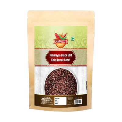 Changezi's Mineral Rich Black Salt | Exotic Kala Namak | Whole Natural Black Salt | Sabut Kala Namak | Crystal Kala Namak Chunks Kala Loon Chunks-1900GM*1Pack