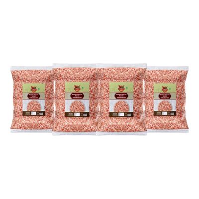 Changezi's Feng Shui Lahori Sendha Pink Crystals Salt Unrefined | Impurity Free Negative Energy Cleanser | Optically Sorted | Natural Pink Rock Salt | Use for Vastu Dosh Remedy-1900GM*4Pack
