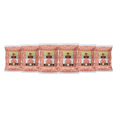 Changezi's Feng Shui Lahori Sendha Pink Crystals Salt Unrefined | Impurity Free Negative Energy Cleanser | Optically Sorted | Natural Pink Rock Salt | Use for Vastu Dosh Remedy-850GM*6Pack