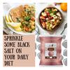 90's MILL Light pink Natural Black Salt Powder | Raita, Chaats and Salads Sprinkler Kala Namak | Sanchal Kiln Fired Black Salt Powder Kala Namak Non IodizedHealthy Cooking-1900GM*3Pack view 3