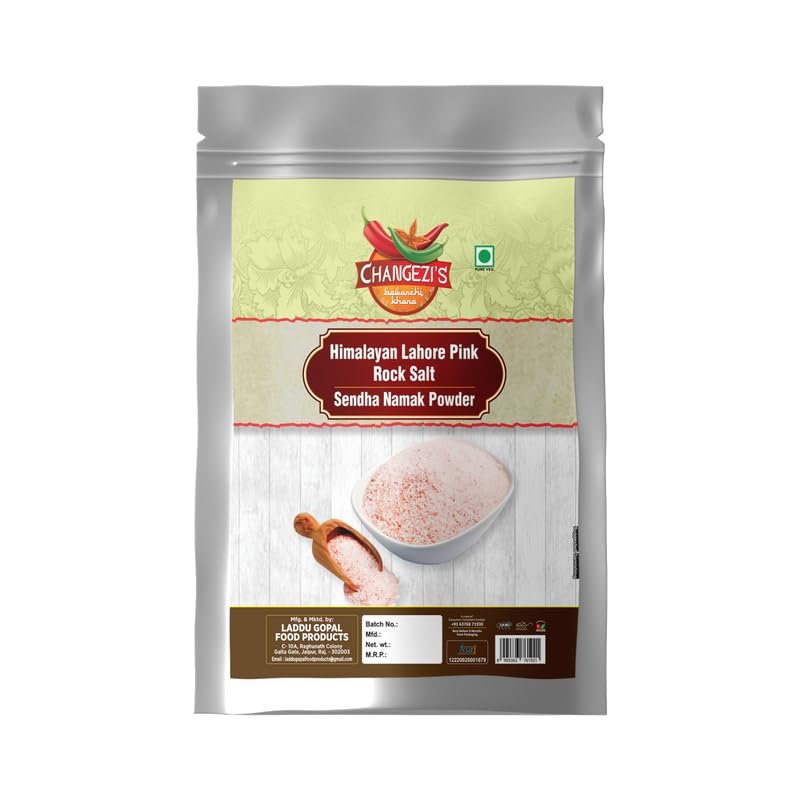 Changezi's Organic Lahori Sendha Sindhav Saindhava Sandha Namak Lavana | Additive-Free, Gourmet Grade, Signature Quality | Rock Salt for Everyday Cooking | Vrat Upwaas Ka Namak-1900GM*1Pack