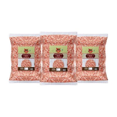Changezi's Feng Shui Lahori Sendha Pink Crystals Salt Unrefined | Impurity Free Negative Energy Cleanser | Optically Sorted | Natural Pink Rock Salt | Use for Vastu Dosh Remedy-1900GM*3Pack