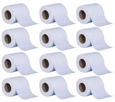 BROW Toilet Roll 12 rolls of 2 Ply 200 Pulls