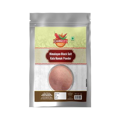 Changezi's Black Salt/Kala Namak Powder with 84 Trace Minerals | Pure Himalayan Black Rock Salt Cooking Salt for A Healthy Life | Kiln Fired Pinkish Grey Black Salt Powder Kala Namak-850GM*1Pack