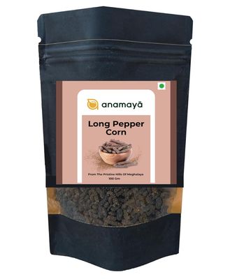 Anamaya Pipli Long Pepper Pippali 100 gms | Mag | Pippali Whole | Magh Pipal | Pipali | Peepli Long Pepper | Mug Pipal |