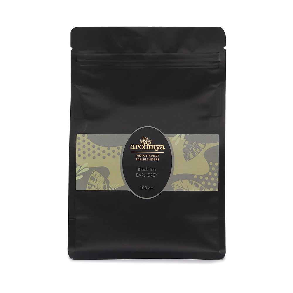Aroomya Tea - Earl Grey Black Tea |100gm 50 Mugs | Bergamot Oil Infused, Citrus Flavoured, Enhance your Mood, Renew Yourself, Refreshing