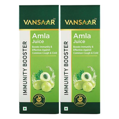 Vansaar Ayurvedic Tangy Amla Juice 2L | 100% Cold Pressed Wild Amlas Rich In Vitamin C Sourced From Pratapgarh | Farm To Bottle In 12 Hours | 75 Pure Amlas For Hair Growth & Detoxification..