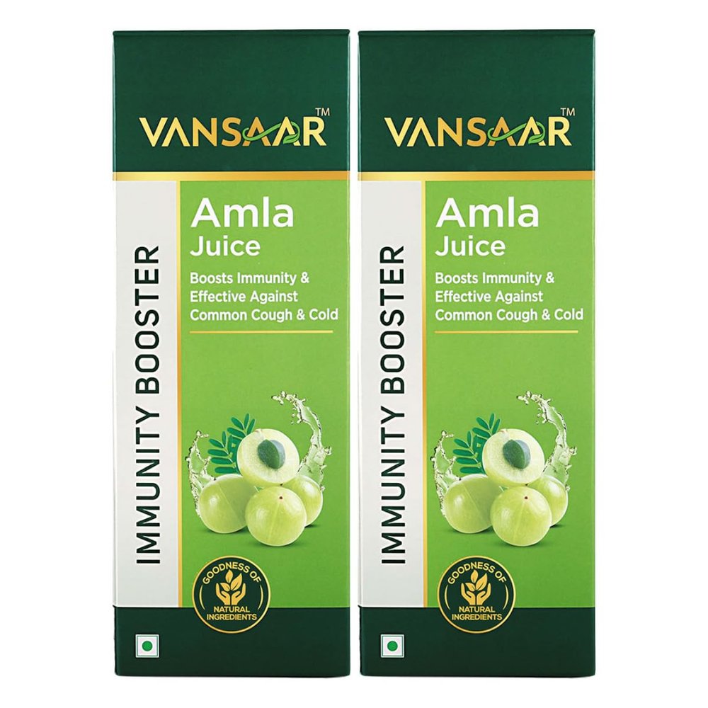 Vansaar Ayurvedic Tangy Amla Juice 2L | 100% Cold Pressed Wild Amlas Rich In Vitamin C Sourced From Pratapgarh | Farm To Bottle In 12 Hours | 75 Pure Amlas For Hair Growth & Detoxification..
