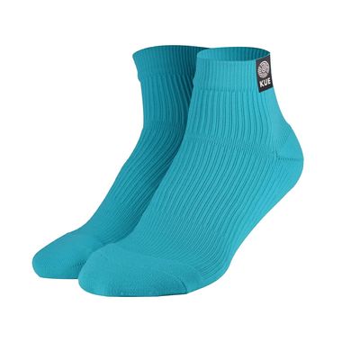 KUE Graduated Compression Socks | Women & Men|Formal, Sports, Running & Fitness|Improved Blood Circulation, Pain Relief, Recovery|Ankle Length|Combo Packs (Blue, S)