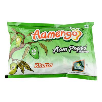 Aamengo Fresh Masaledar Tasty and Healthy Aam Papad (Khatta, Pack of 2)