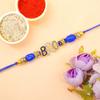 Blessing Decor Rakhi For Brother With Soan Papdi Indian Sweet/Rakhi Combo Fo Brother with Roli Chawal & Card (Bro Rakhi) view 2