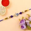 Blessing Decor Rakhi For Brother With Soan Papdi Indian Sweet/Rakhi Combo Fo Brother with Roli Chawal & Card (Hand Evil Eye) view 2