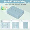 HANNEA Daily Pill Organizer,7 Compartments Portable Pill Case,Travel Organizer Folding Design Travel Box to Hold Vitamins Medicine Fish Oils Blue view 4