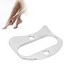 4beauty Therapy Gua Sha Massage Tool, Stainless Steel Muscle Pain Relief Ergonomic Portable Massage Scraping Board with Storage Bag for Ankles for Home for Neck view 2