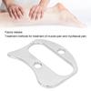 4beauty Therapy Gua Sha Massage Tool, Stainless Steel Muscle Pain Relief Ergonomic Portable Massage Scraping Board with Storage Bag for Ankles for Home for Neck view 3