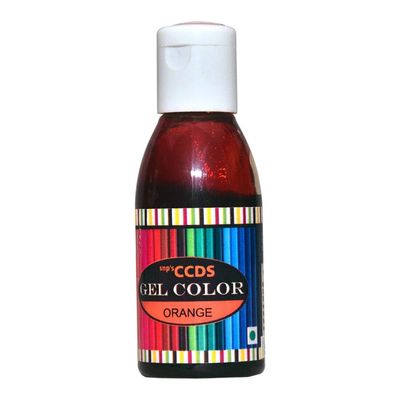 CCDS Food Gel Colour, Orange- Pack of 2