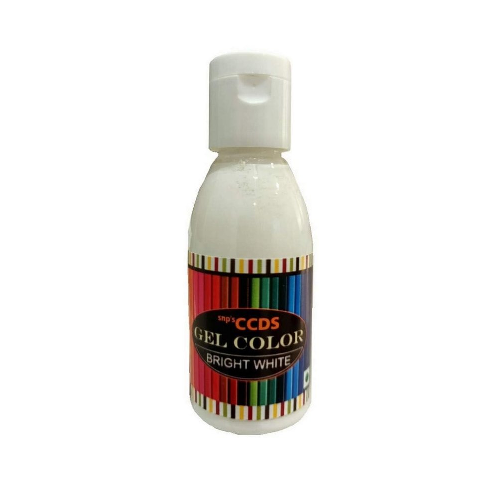 CCDS Concentrated Food Gel Colour for Making Cake (Bright White) Cooking Food Baking- Pack of 2