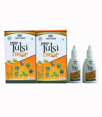 DEB HEALTH GROW Panch Tulsi Drop 30ml+30ml Immunity Booster & Anti-Oxidant