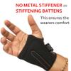 19.ten Women Wrist Spandex Wrist Support Fingerless Gloves for Prevent and Protect Palm from Repetitive Stress Sprain Injuries Pain Relief Carpal Tunnel Brace Gloves (Small, Gray) view 4