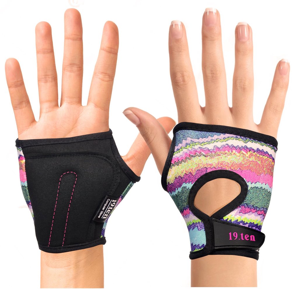 19.ten Wrist Spandex Wrist Support Fingerless Gloves for Prevent and Protect Palm from Repetitive Stress Sprain Injuries Pain Relief Carpal Tunnel Brace Gloves (Extra-Small, Rainbow)