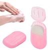 DAIDSUKE (PACK OF 4) Travel Pocket Hankey Big Tissue and With Free 1 Box (20 Paper Sheet) Travel Soap For Multipurpose Use Magic Disposable Tablet Cotton Water Wet Wipe Napkin For Men Women Kid view 3