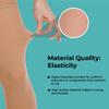 Healthshine Class 2 Medical Compression Stocking Thigh Length | Soothing Relief for Swollen, Tired Legs | Varicose Vein Socks for Men & Women | Pocket-Friendly in Medium Size | CE, ISO Certified view 4