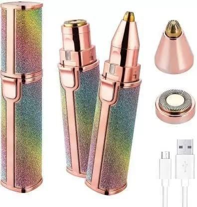 Carzillion Portable eyebrow trimmer for women, epilator for women, facial hair remover for women,Face, Lips, Nose Hair Removal Electric Trimmer with Light Face and Body Hair
