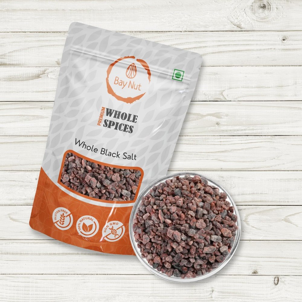 Bay Nut whole black salt crystals 500 gm