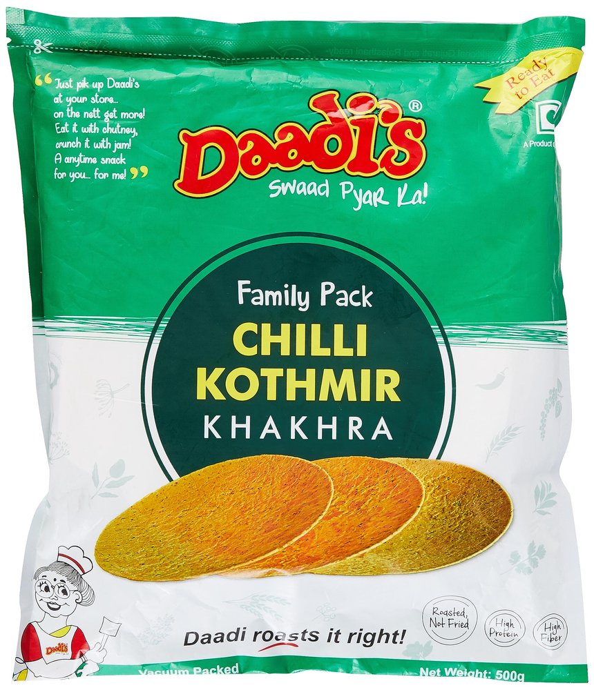 Daadi's Chilli Kothmir Khakhra Family Pack