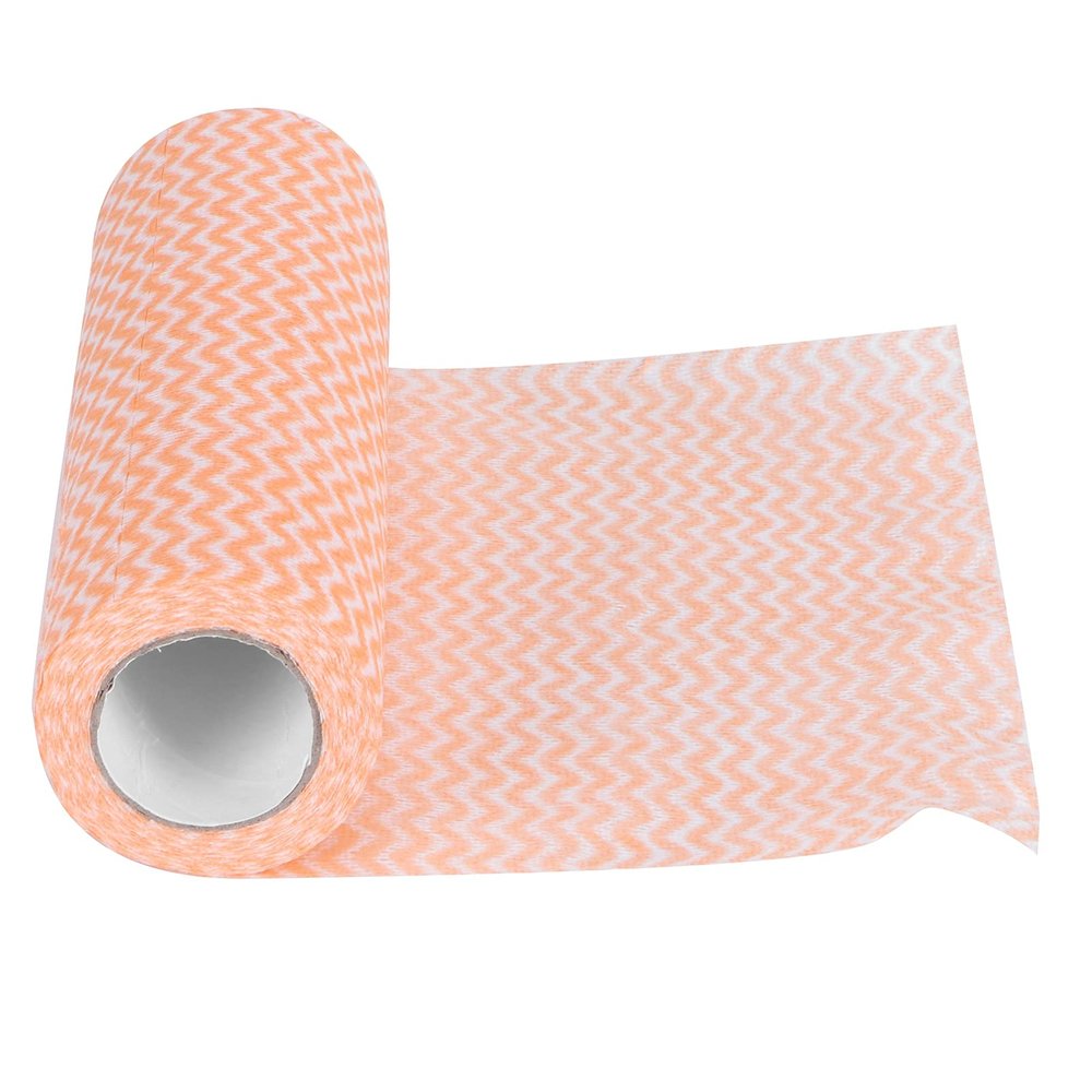 Disposable Kitchen Paper Towels Convenient and Eco Friendly Cleaning Cloths for Accessible Kitchen Cleaning Reusable(Orange)