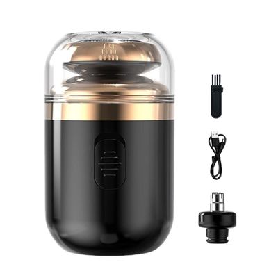 Tookie Mini Electric Shaver, Portable Automatic Razor For Men, Portable Pocket Shaver, Usb Rechargeable Rotary Shaver For Home, Car, Travel(Black)