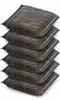Foam Pad Sponge and Plastic Scrub Pads Foam Pad Sponge Scourer Kitchen Scrubber for Dish,Utensils,Tiles Cleaning Scrubber (Pack of 6, Black) view 1