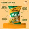 Munch Fit Healthy & Roasted Millet Puffs | Cream & Onion Flavour Snacks | 100% Veg | High Fibre | Gluten Free | No Maida | Non Fried | Ready to Eat & Crispy Snacks for Kids | Pack of 8x50g each view 3