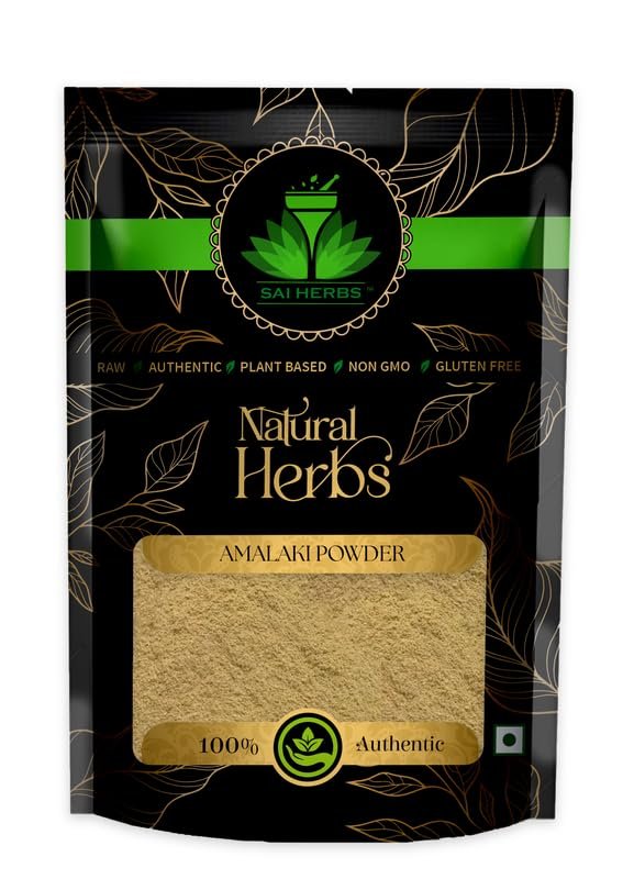 SAI HERBS Amalaki Powder - Emblica Officinalis Powder - Pure & Natural (100 Grams)